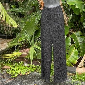 Zola evening floral beaded sheer pants